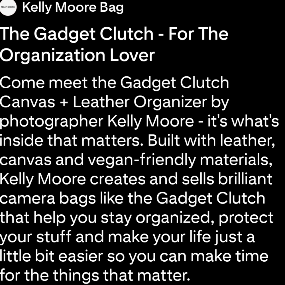 New Kelly Moore Gadget Clutch Tech Organizer Wallet Canvas Leather Hand Strap - Picture 12 of 12